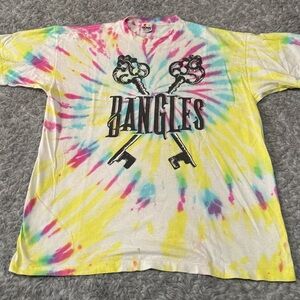 Vintage 1989 The Bangles Tour T-Shirt Everything Everywhere Tye Dye 80s Pop Rock